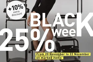 Your early BLACK WEEK advantage: –25% + 10% extra 