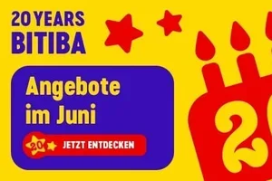 Erinnerig: Wir feiern 20 Jahre bitiba! Angebote im Juni !