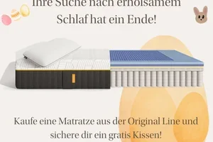 🎁 Gratis Kissen zu Deiner Matratze? Ja, bitte.