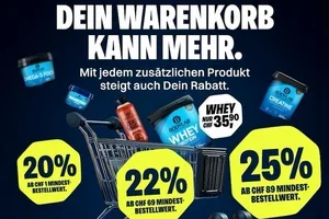 Füll den Warenkorb – wir erhöhen den Rabatt!