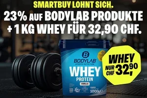 🛒 23 % auf BODYLAB + 1 kg Whey für nur 32,90 CHF