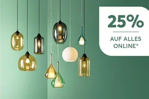 25% Rabatt auf alles online!