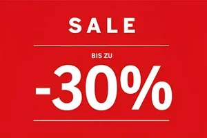 SALE-Start: Bis zu 30% Rabatt!