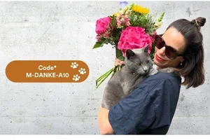 Danke sagen mit Blumen und von CHF 10 Rabatt profitieren