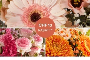 Sag Merci mit Blumen – jetzt CHF 10 sparen!