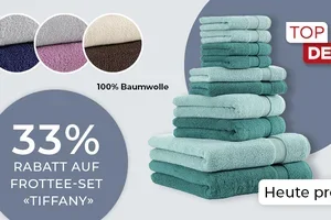 -33% auf Frottee-Set Tiffany – Bis morgen