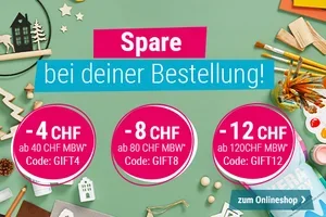 Spare bis zu 12 CHF auf deine Bestellung!*