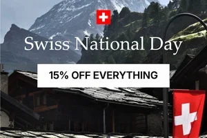 15% Off for Swiss National Day 🎉