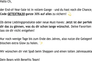 Feiere das neue Jahr mit 30% Rabatt! 🥳