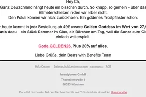 Kein Pokal für uns. Dafür Gold für dich.