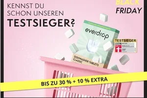 🖤 Black Friday: bis zu -30% auf Spülmaschinen Tabs!