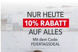 FEIERTAGSDEAL: 10% Rabatt im Onlineshop 🛒
