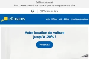 📢 Votre location de voiture jusqu'à -20% !