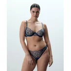 Laurel Leaf Embroidered Brief Navy