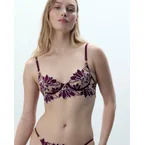 Geneva Embroidered Longline Bra Cherry