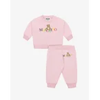 Completo tuta in felpa di cotone stampato