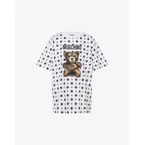T-shirt in jersey di cotone organico Moschino Teddy Bear