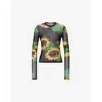 T-shirt in rete stampata