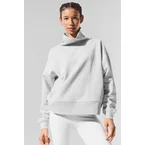 Hazy Mock Neck Pullover - Light Athletic Heather Grey