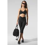 Airlift Mesh High-Waist Divine Capri - Black