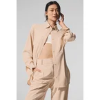 Dreamscape Button Down Long Sleeve - Macadamia
