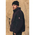 Stage Sweater Puffer  - Rich Bordeaux Multi