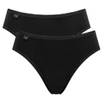 Sloggi 24/7 Cotton 2-Pack tai panty, black