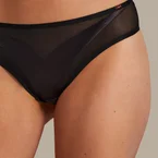 Hunkemöller Mesh Essentials brazilian panty, black