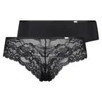 Hunkemöller Angie 2-pack brazilian panty, black