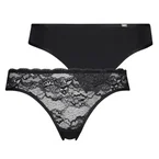 Hunkemöller Angie 2-pack tai panty, black
