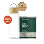 Greens & Glas-Trinkflasche Set
