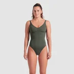 W Arena Swimsuit Victoria U Back Solid Badeanzug