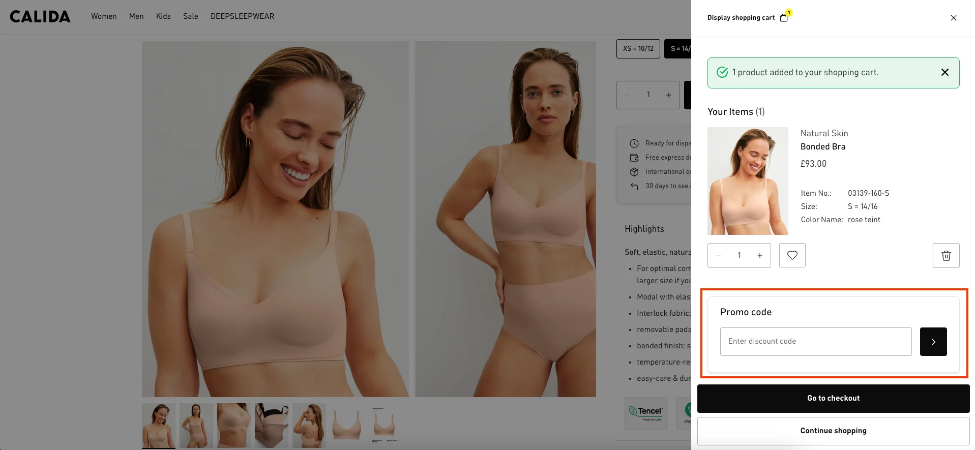 Wie verwendet man den Gutscheincode? - Calida