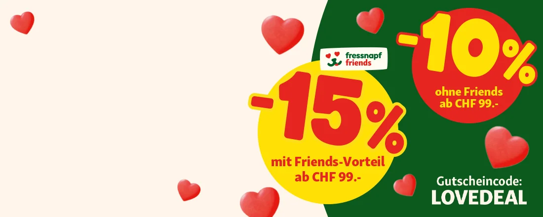 Nachweis des Gutscheins - Fressnapf - Fressnapf Gutschein: [[ab CHF 99]] auf Haustierbedarf