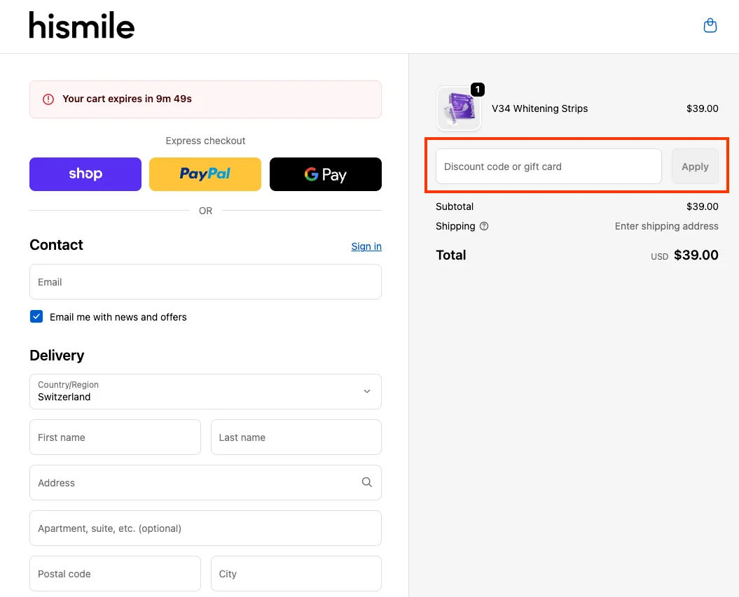 Wie verwendet man den Gutscheincode? - HiSmile