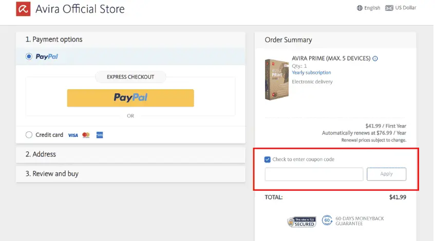 Wie verwendent man einen Gutscheincode von Avira