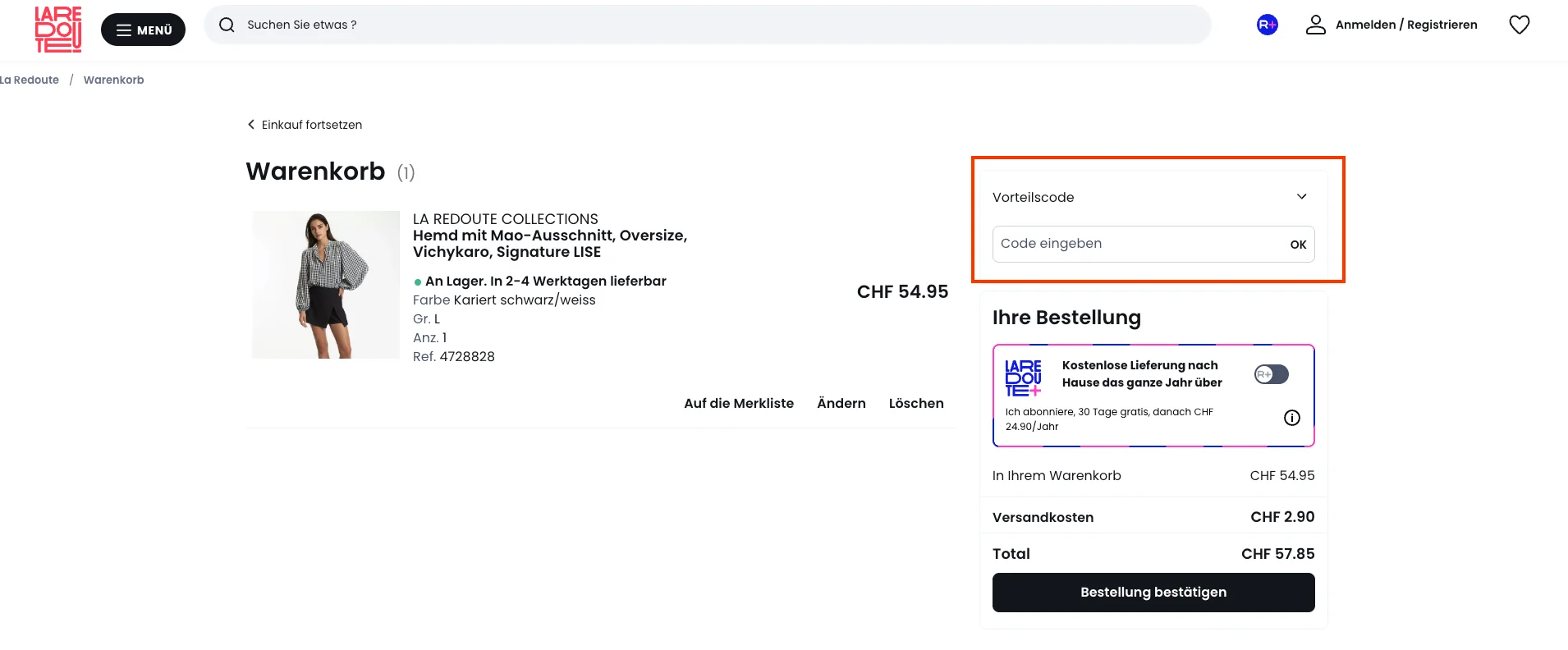 Wie verwendet man den Gutscheincode? - La Redoute