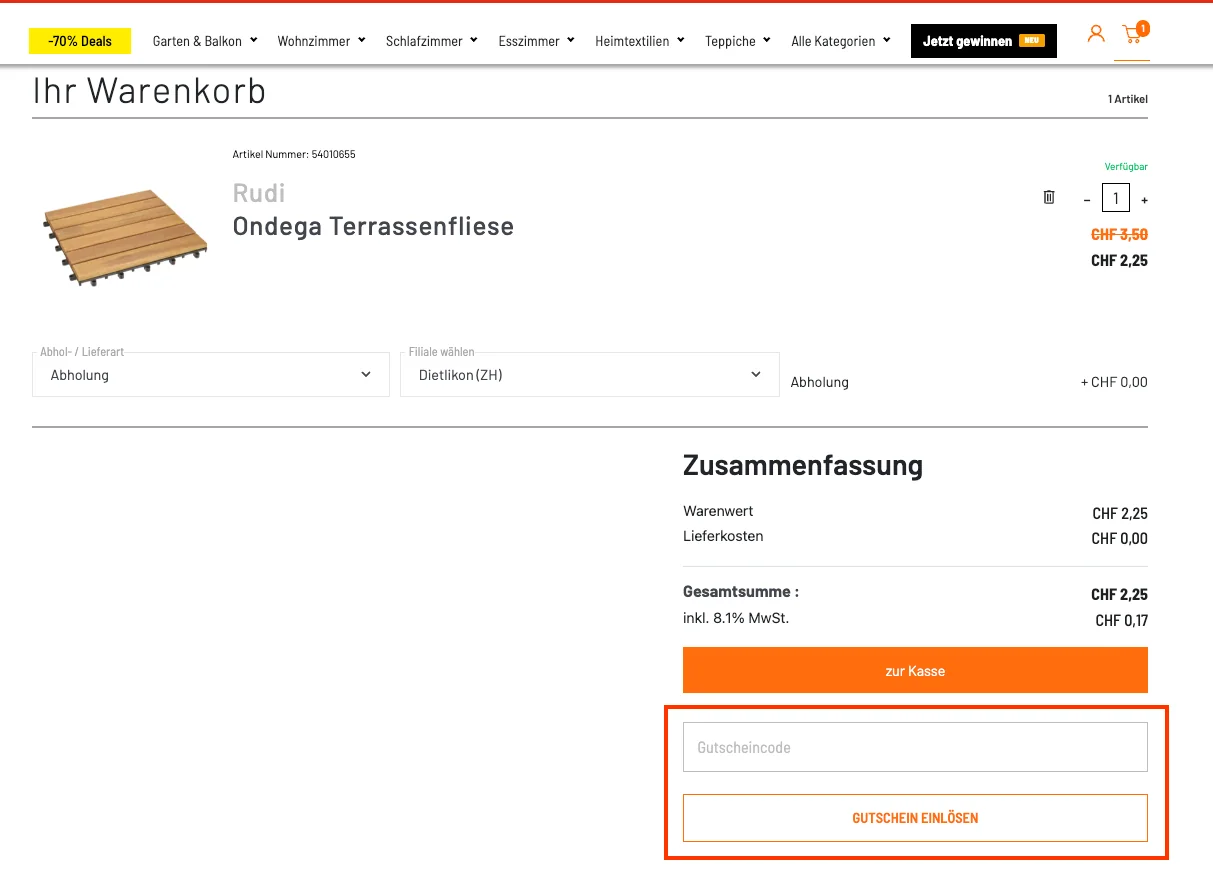 Wie verwendet man den Gutscheincode? - LIPO