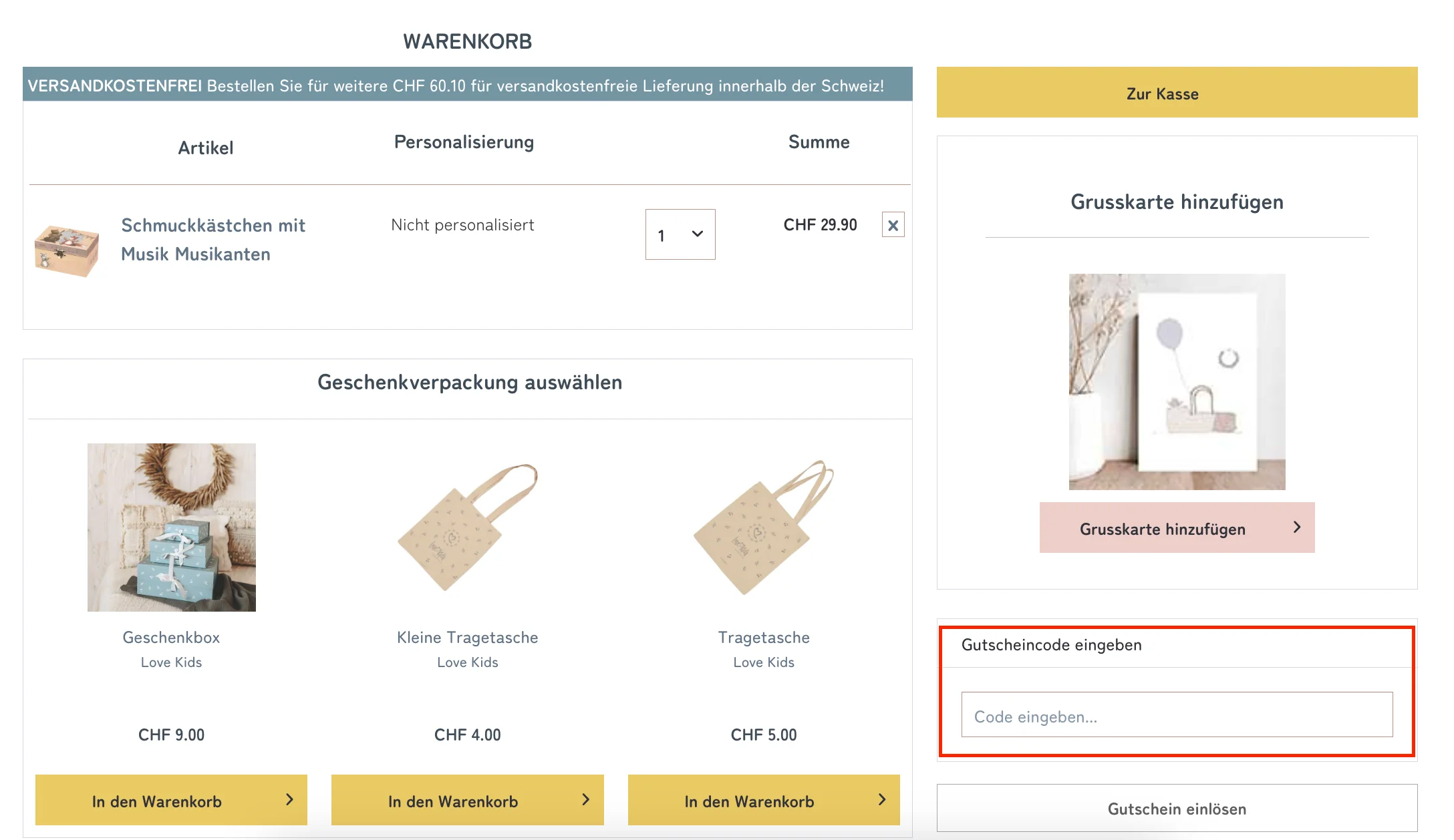 Wie verwendet man den Gutscheincode? - LOVEKIDS