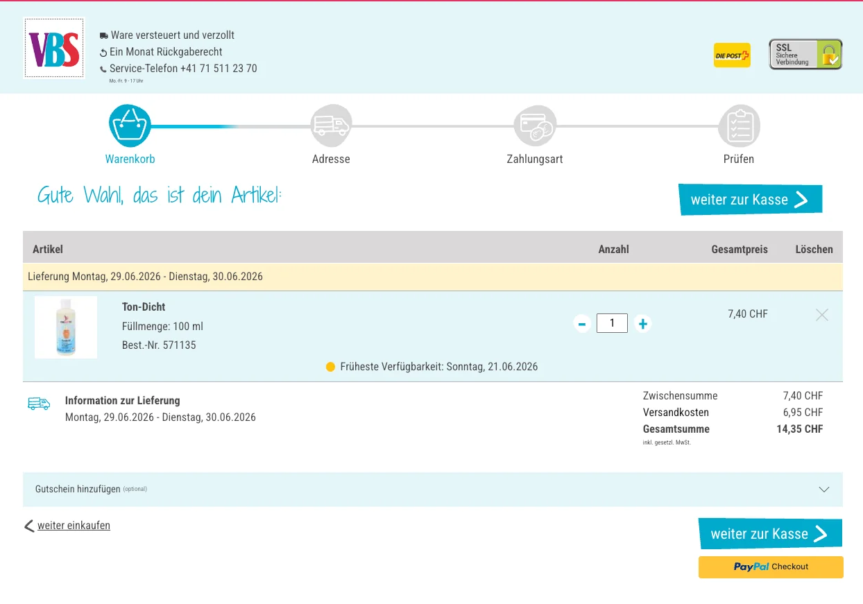 Wie verwendet man den Gutscheincode? - vbs hobby