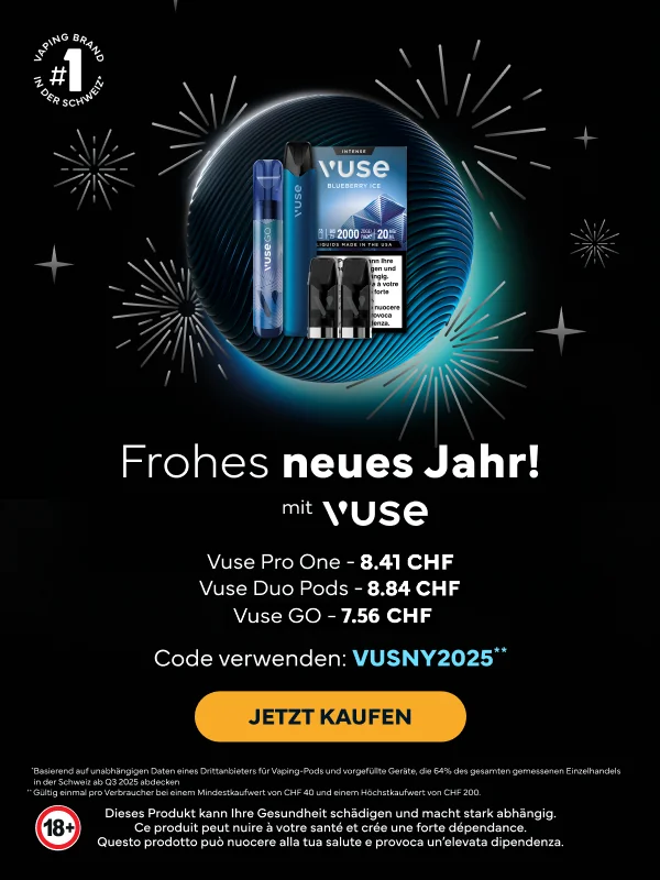 Nachweis des Gutscheins - Vuse - Vuse Gutschein: [[ab CHF 7.56]] auf pods und starterkits