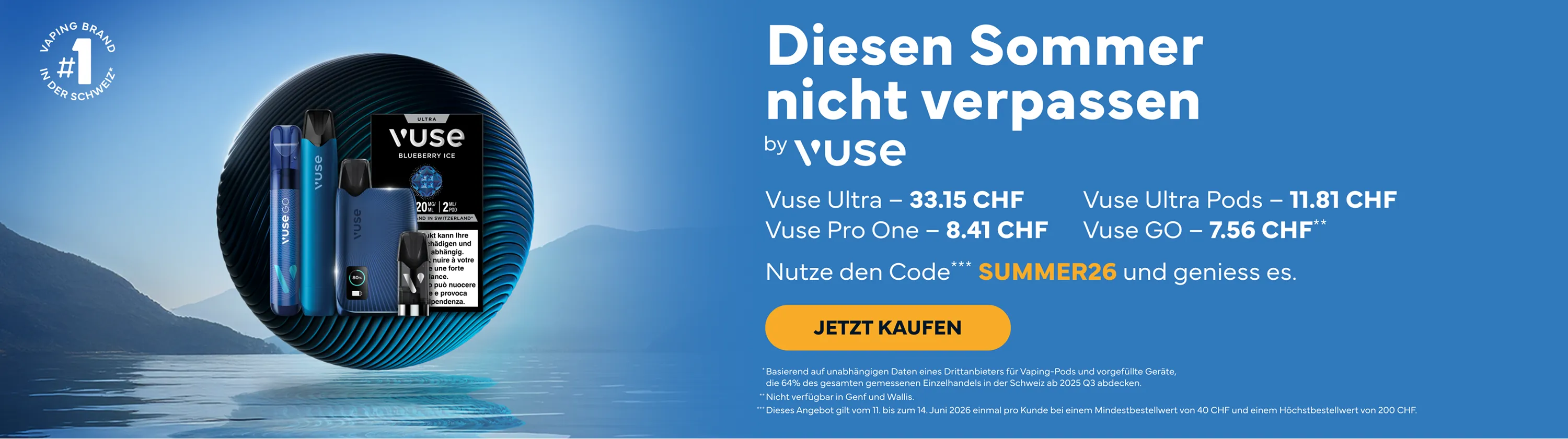 Nachweis des Gutscheins - Vuse - Vuse gutschein: [[Ab CHF 8.41]] auf Pro One und Ultra Pods