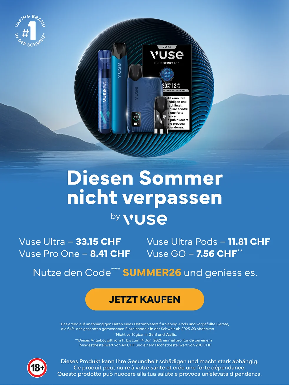 Nachweis des Gutscheins - Vuse - Vuse Gutschein: [[26 % Rabatt]] auf Pods ab CHF 40